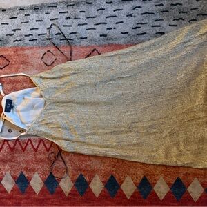 MLV Gold Women Sparkle Dress Mini Small